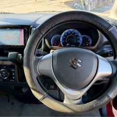 H26年式 スペーシアカスタム TSターボ★総額25.8万円★走行8万キロ台 機関良好 車検満タン即日納車可能！社外ナビ TV 両側パワスラ 内装良好 17インチアルミ 早いもの勝ちです！の画像