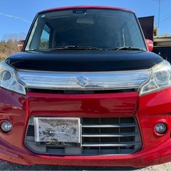 H26年式 スペーシアカスタム TSターボ★総額25.8万円★走行8万キロ台 機関良好 車検満タン即日納車可能！社外ナビ TV 両側パワスラ 内装良好 17インチアルミ 早いもの勝ちです！の画像