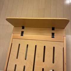 ベビーベッド　HOPPL マット付　延長付の画像