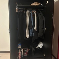 ボックス型クローゼット ハンガーラックの画像