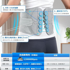 ☆★新品未使用★☆ 腰痛ベルト 腰痛 コルセット 男性 女性 骨盤 L (89cm-102cm)の画像