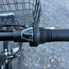 状態良好◎ CASUAL CROSS クロスバイク シティサイクル 自転車◇ 6段変速 前カゴ付き 27インチの画像