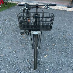 状態良好◎ CASUAL CROSS クロスバイク シティサイクル 自転車◇ 6段変速 前カゴ付き 27インチの画像