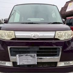 人気車種 タントカスタムX 車検コミコミ！★総額13.8万円★社外ナビ TV ETC Bluetooth音楽♪左パワスラ スマートキー 修復歴なし Tチェーン式！の画像
