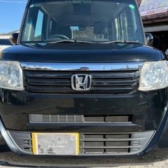 H25年式 N-BOX Gターボ★総額25.8万円★車検付き 即日納車可能！ナビ TV ETC 後席モニター 両側パワスラ 純正アルミ 機関良好 クルコン お早めに！の画像