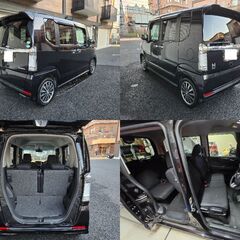 本土物!! GターボAパッケージ! 最上級グレード! N-BOXカスタム ターボ!! 車検たっぷり 絶好調! 両側パワスラ バックカメラ クルコン 衝突軽減ブレーキ 諸費用無し! 本島、石垣送料無料!!の画像