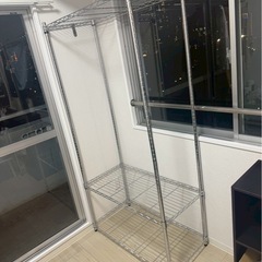 服かけ　ラックの画像