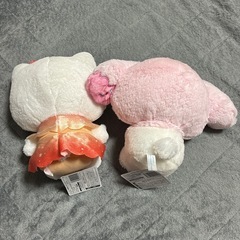 キティ&マイメロ BIGぬいぐるみ 新品未使用の画像