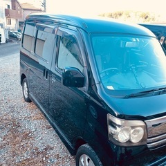 込み込み26万　車検長い　ダイハツ　アトレーワゴン　カスタムターボＲＳ　ブラックエディション　ナビ　令和9/4　の画像