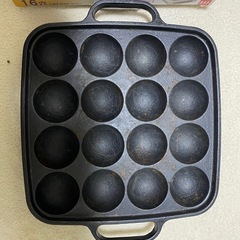 たこ焼きプレート 16穴 鋳鉄製の画像