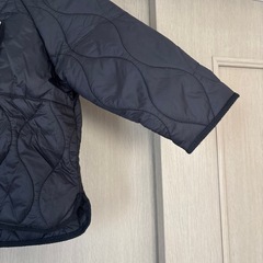 ZARA キッズ ブラック キルティングコート 92cmの画像