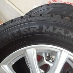 スタットレスタイヤ＋アルミホイール４本セット　185/70R 14　ダンロップ　ウインターマックス　WM02の画像