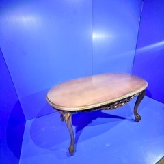 ローテーブル アンティーク 猫脚 ローテーブルの画像