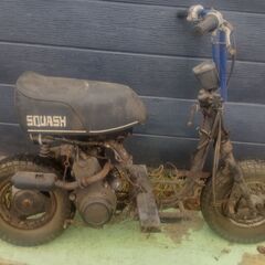 ホンダ　スカッシュ　部品取りｴﾝｼﾞﾝ付き。ｼﾞｬﾝｸ品の画像