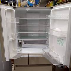パナソニック/Panasonic 冷蔵庫 NR-FPM472S 2017年製 470L 6ドアの画像