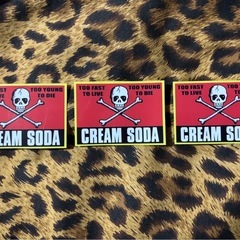 ★【CREAM SODAミニステッカー3枚セット】★当時物★の画像