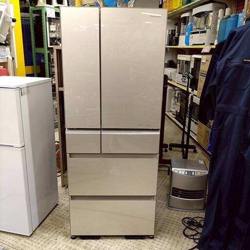 パナソニック　冷凍冷蔵庫　NR-FPM472S-W 2017年製　470L パナソニック/Panasonic 冷蔵庫 NR-FPM472S 2017年製 470L 6ドア (（株