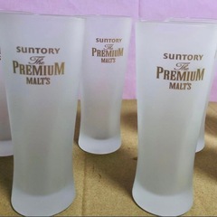 SUNTORY The Premium Malt's グラス 8個セットの画像