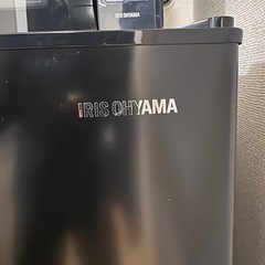 アイリスオーヤマ 冷蔵庫 ブラックの画像