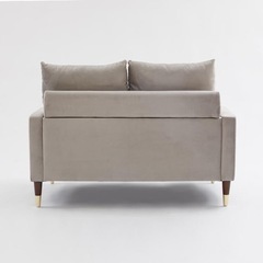 ベルベッド調2人掛けソファの画像