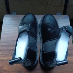 新品 23cm レディース ブーツ ブラック 厚底 シューズ サイドゴア 識別番号:【B178-S】の画像