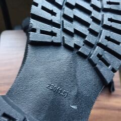 新品 23cm レディース ブーツ ブラック 厚底 シューズ サイドゴア 識別番号:【B178-S】の画像