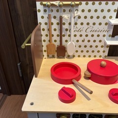 木製ままごとキッチンの画像