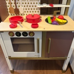 木製ままごとキッチンの画像