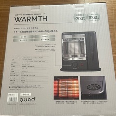 スチーム加湿機能式電気ストーブ WARMTH QS213BK一回使用 クワッズの画像