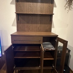 ✨美品！木目調の落ち着いた棚の画像
