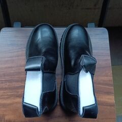 新品 23cm レディース ブーツ ブラック 厚底 シューズ サイドゴア 識別番号:【B179-S】の画像