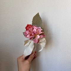 ウエディングブーケ ブートニア付きの画像