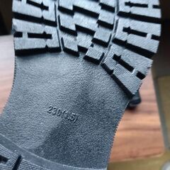 新品 23cm レディース ブーツ ブラック 厚底 シューズ サイドゴア 識別番号:【B179-S】の画像