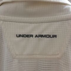 アンダーアーマー　Under Armour ホワイト ポロシャツ LGの画像