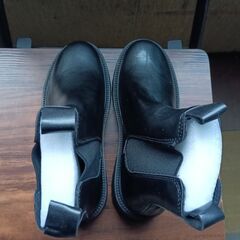 新品 23cm レディース ブーツ ブラック 厚底 シューズ サイドゴア 識別番号:【B180-S】の画像