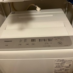パナソニック 洗濯機 6kg (2022年製) + ラック・台 セット の画像