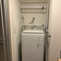 パナソニック 洗濯機 6kg (2022年製) + ラック・台 セット の画像
