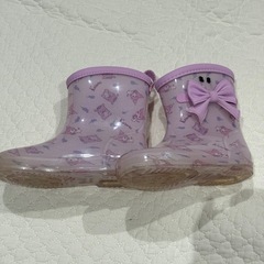 レインブーツ　長靴　16.0 美品　こども　クロミちゃん　ピンクの画像