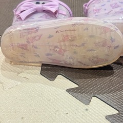レインブーツ　長靴　16.0 美品　こども　クロミちゃん　ピンクの画像