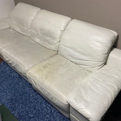 ソファ　白色　3人〜5人掛けの画像