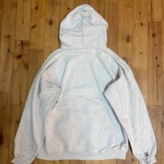 90s Hanes Ultimate Cotton グレー パーカー Lサイズの画像