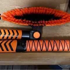 車用スノーブラシ 除雪ほうき 87-107cm 伸縮式雪ブラシの画像