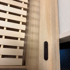 シングルベッド　ローベッド　+まっとマットレスの画像