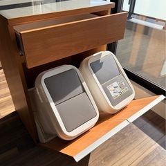 ダストキッチンカウンター  ゴミ箱付き 美品‼️の画像