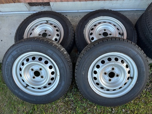 155/80R14スタッドレスホイールセットプロボックスに (kou) 広神戸の