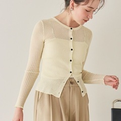 🧚🏻titivateシアーカーディガンの画像