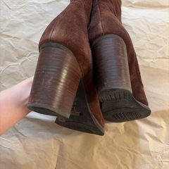 ダークブラウン　ブーツ　Lサイズの画像