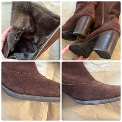 ダークブラウン　ブーツ　Lサイズの画像