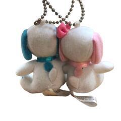 【ユニバーサルスタジオジャパン】スヌーピー×ベル マスコット キーホルダーの画像