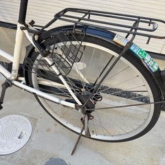 自転車　　チャイルドシート付きの画像